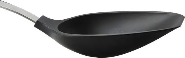 Alt view image 2 of 7 - Everyday 13-Inch Flat Edge Basting Spoon Heat Resistant Nylon Head (Safe to 400°F) with Stainless Steel Connection Safe for Nonstick & Ceramic Cookware, Durable Kitchen Spoon