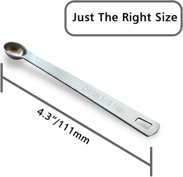 Alt view image 2 of 5 - 2PCS 1/8tsp(0.625ml) Mini Measuring Spoon, Small Teaspoon for Tiny Amounts