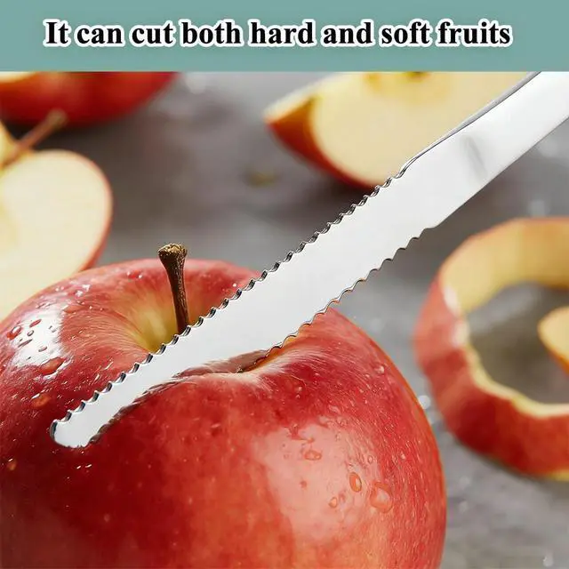 Alt view image 3 of 7 - Berglander Grapefruit Spoons and Grapefruit Knife 5 Pieces, Stainless Steel Grapefruit Spoon Utensil Set, Serrated Edge Thick Handle Tool for Grapefruit, Kiwi, Apple, Citrus Fruit & Dessert