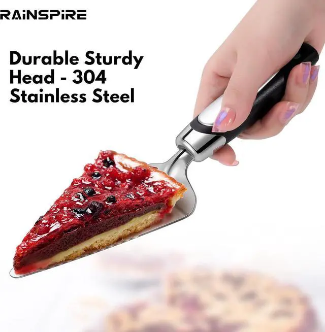 Alt view image 3 of 7 - Heavy Duty Pie Server Spatula Stainless Steel Cake Cutter Thick Blade