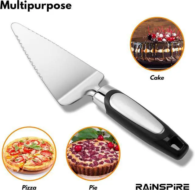 Alt view image 5 of 7 - Heavy Duty Pie Server Spatula Stainless Steel Cake Cutter Thick Blade