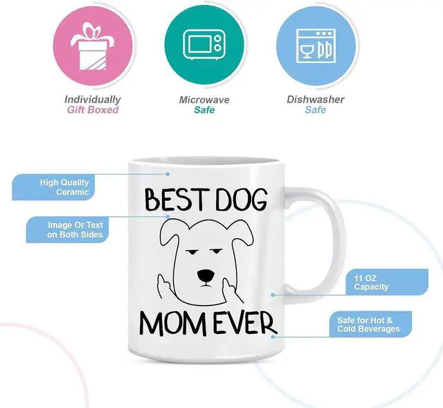 Alt view image 2 of 6 - BLUE RIBBON Mothers Day Gifts, Best Mom Ever Coffee Mug for Mothers, 11 oz