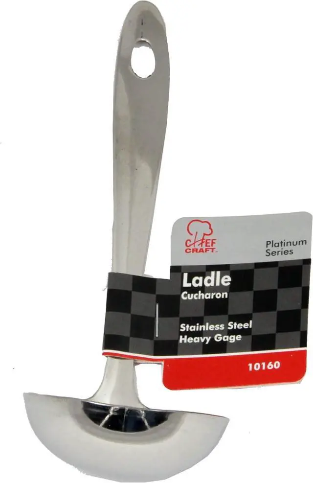 Alt view image 2 of 4 - Chef Craft Select Serving Ladle, 8 inch, Stainless Steel