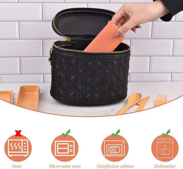 Alt view image 4 of 7 - Zoyiancy 2 Sets Reusable Utensil Set with Case, Yellow Orange Cutlery Set