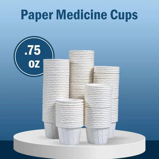 Alt view image 2 of 6 - Paper Medicine Cups .75 oz - 250 Disposable Pill Cups