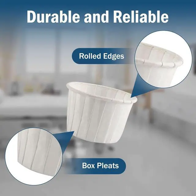 Alt view image 3 of 6 - Paper Medicine Cups .75 oz - 250 Disposable Pill Cups