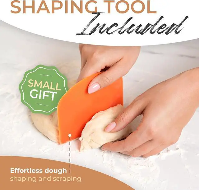 Alt view image 5 of 7 - Orblue Bakers Couche and Proofing Cloth, 100% Cotton Fabric for Bread Dough Baking, Shaping Tool for Baguettes, Loaves, Ciabatta, Bread Couche 17.7 x 14.1 Inches