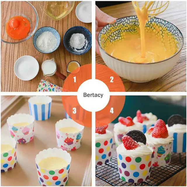 Alt view image 4 of 7 - 100-Pack Disposable Wrappers Large Paper Cake Baking Cup Cupcake Muffin Cases Birthday Party Decoration