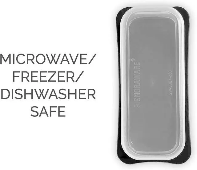 Alt view image 6 of 7 - Signoraware Butter Dish with Lid -Butter Keeper Container with Clear Lid for Countertop, Frige- Durable Plastic, Unbreakable Standard Butter Dish Holder For Home, Camping, Multipurpose Bpa Free- Black