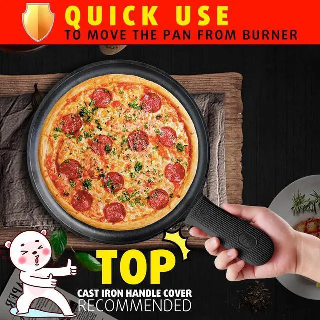 Alt view image 6 of 7 - Cbiumpro 2 Pack Heatproof Cast Iron Handle Cover Holder for Hot Skillet Pan