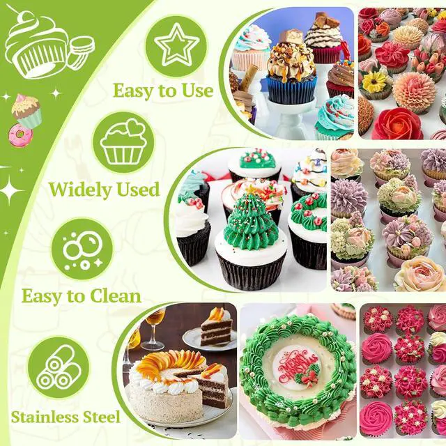 Alt view image 3 of 6 - Hendiy Piping Tips Set, 48 Cake Decorating Tip