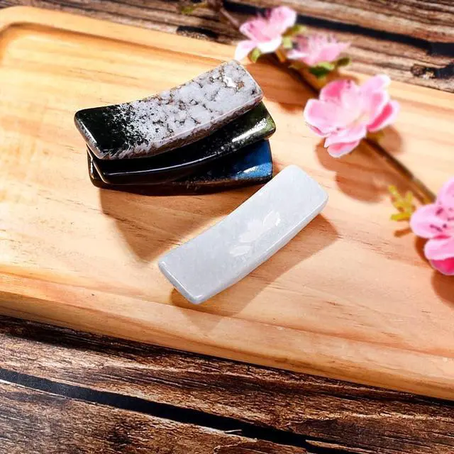 Alt view image 5 of 7 - Ceramic Chopstick Rest Set of 4, 2.8'' Reactive Kiln Glaze Fork Holders