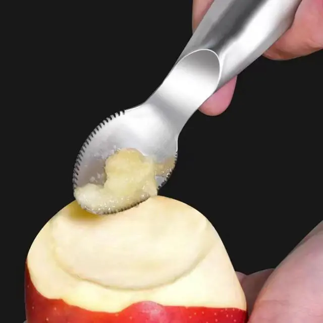 Alt view image 5 of 5 - Stainless Steel Grapefruit Spoons with Serrated Edge Serrated Spoon Pumpkin Scraper Pumpkin Core Remover Scoop
