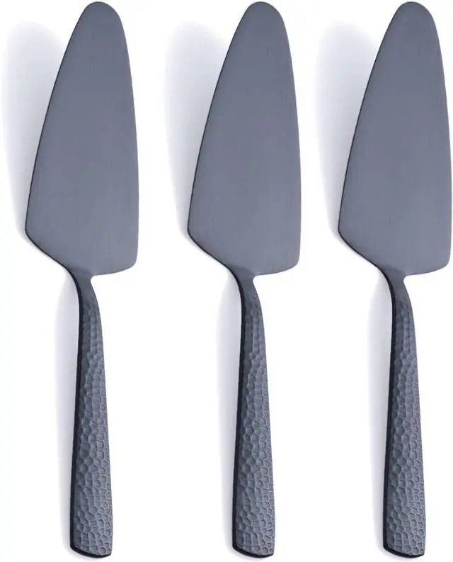 Main image of Matte Black Cake Pie Server Set