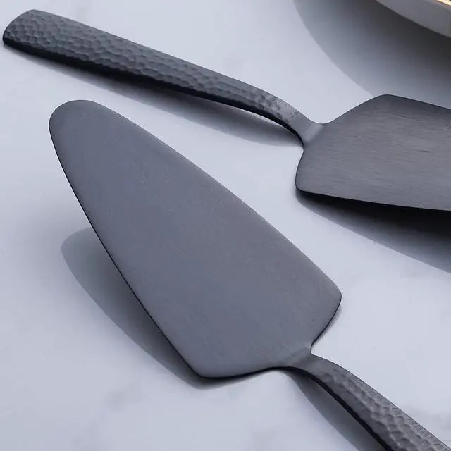 Alt view image 4 of 6 - Matte Black Cake Pie Server Set