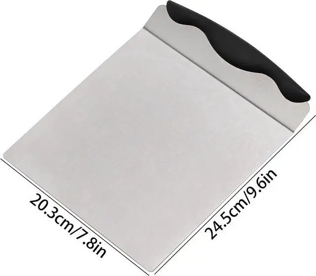 Alt view image 2 of 6 - Cake Safe Lifter 7.8"x9.6" Stainless Steel Pizza Transfer Shovel Cookie Spatula