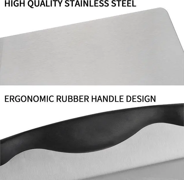 Alt view image 3 of 6 - Cake Safe Lifter 7.8"x9.6" Stainless Steel Pizza Transfer Shovel Cookie Spatula