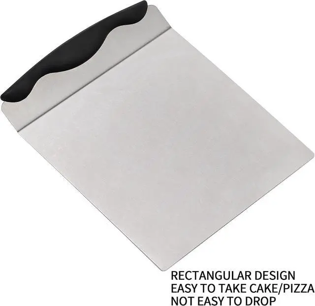 Alt view image 5 of 6 - Cake Safe Lifter 7.8"x9.6" Stainless Steel Pizza Transfer Shovel Cookie Spatula