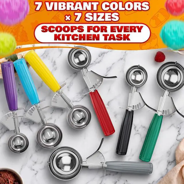 Alt view image 5 of 7 - Large Ice Cream Scoop with Trigger Release, Stainless Steel - 4 oz