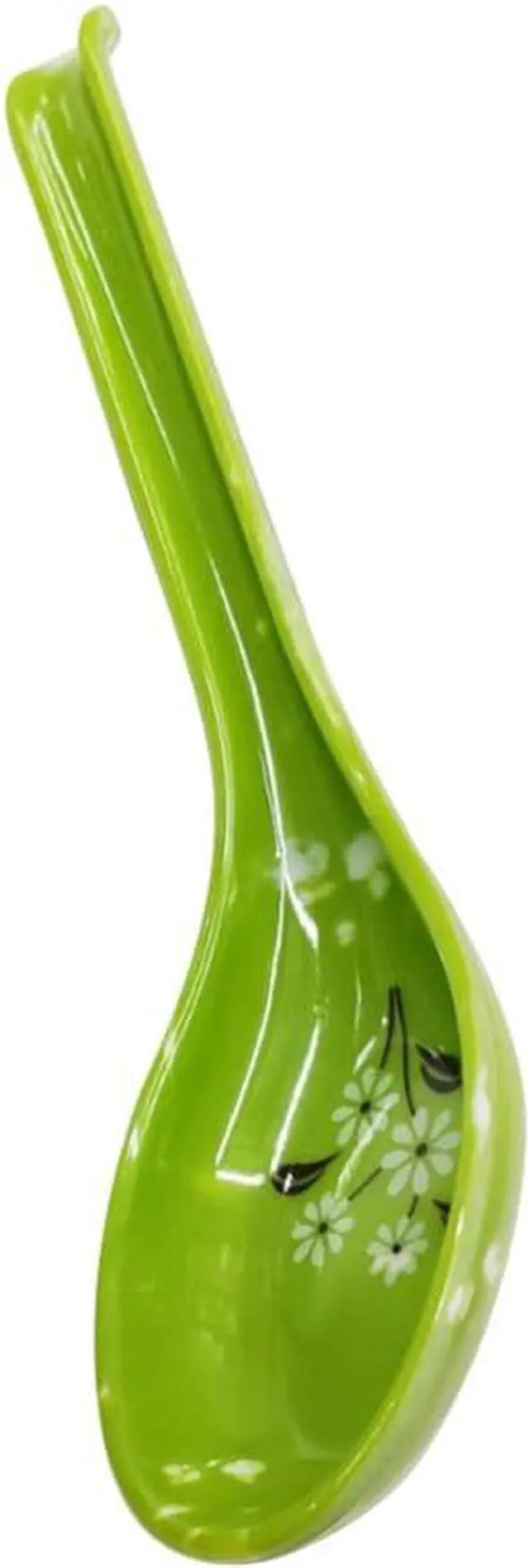 Alt view image 4 of 7 - Hemoton Soup Spoons Heat-Resistant Long Handle Spoon with Hook Design Anti-Slip Porridge Spoon for Cooking Stirring Mixing Home Kitchen Restaurant 8 pack