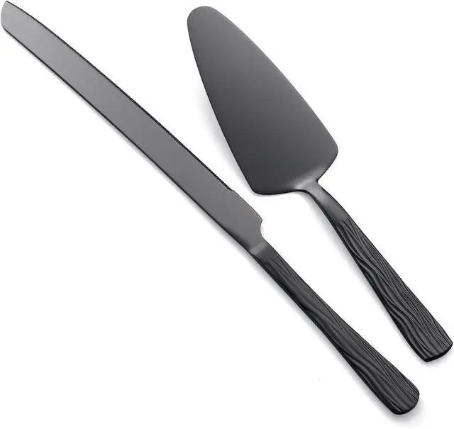Main image of Black Stainless Steel Cake Cutter Set