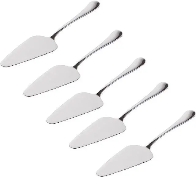 Main image of YTYKINOY Pack of 5 Stainless Steel Pie Pizza Cake Pastry Server 8.9inch Pie Pizza Cake Dessert Shovel Cutter