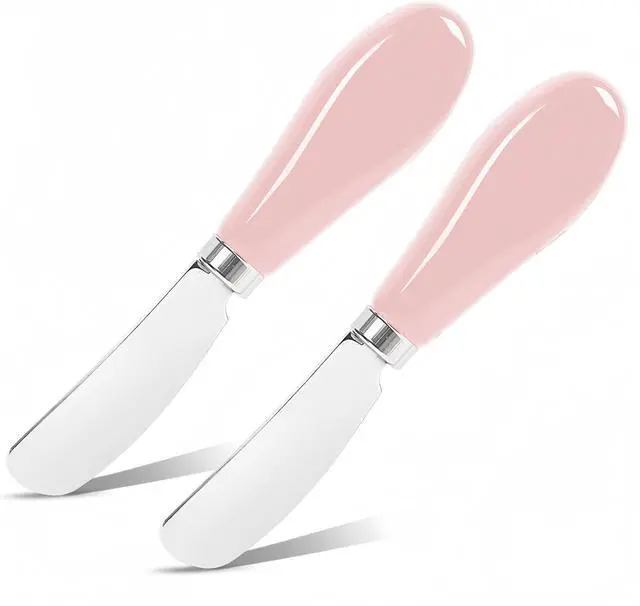 Main image of Butter Spreader Knife Set, 2 Pack Butter Knives and Cheese Knives
