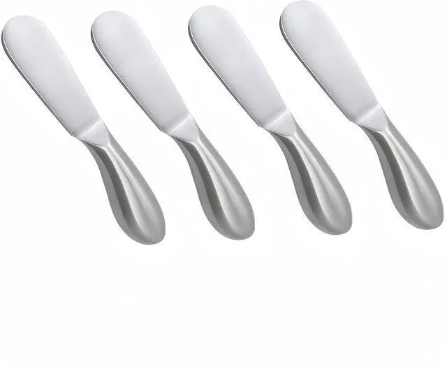 Main image of 4 Pcs Stainless Steel Cheese and Butter Spreader Knives Set