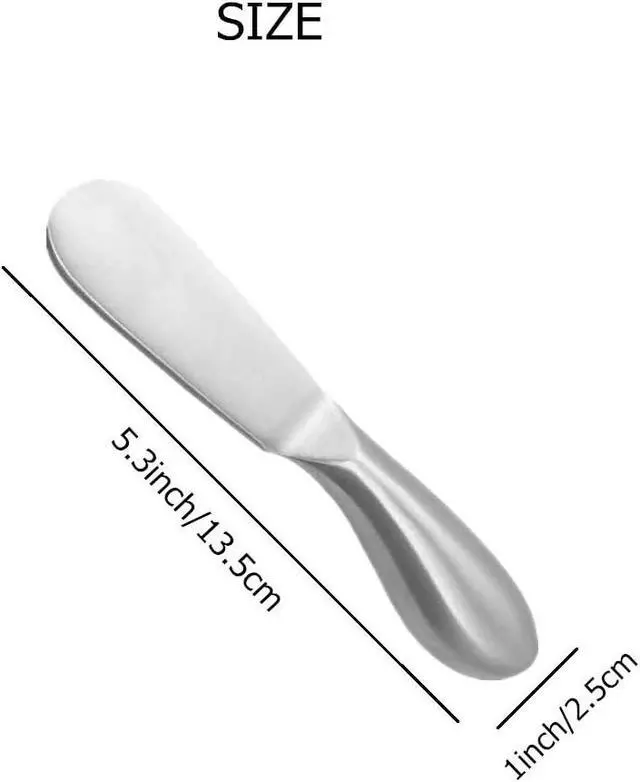Alt view image 2 of 7 - 4 Pcs Stainless Steel Cheese and Butter Spreader Knives Set