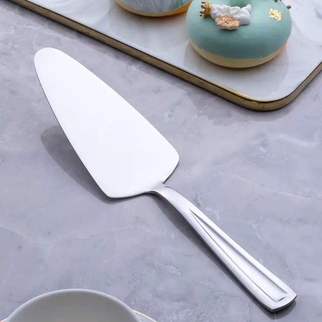 Alt view image 7 of 7 - GoGeiLi Pie Cake Server, 9.3-inch Stainless Steel Pizza Pastry Server Set of 3, Dishwasher Safe