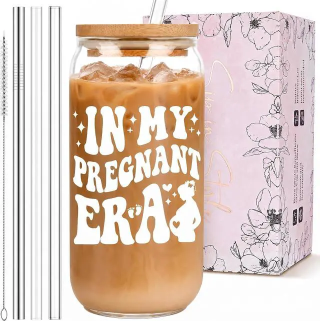 Main image of Mom to Be Gift, Pregnancy Mommy Mama Mother Soon to Be Baby Shower Maternity Mothers Day Gifts for Expecting Pregnant Women First 1st Time Future Mom, Push Presents Essentials Stuff Things, Glass Cup