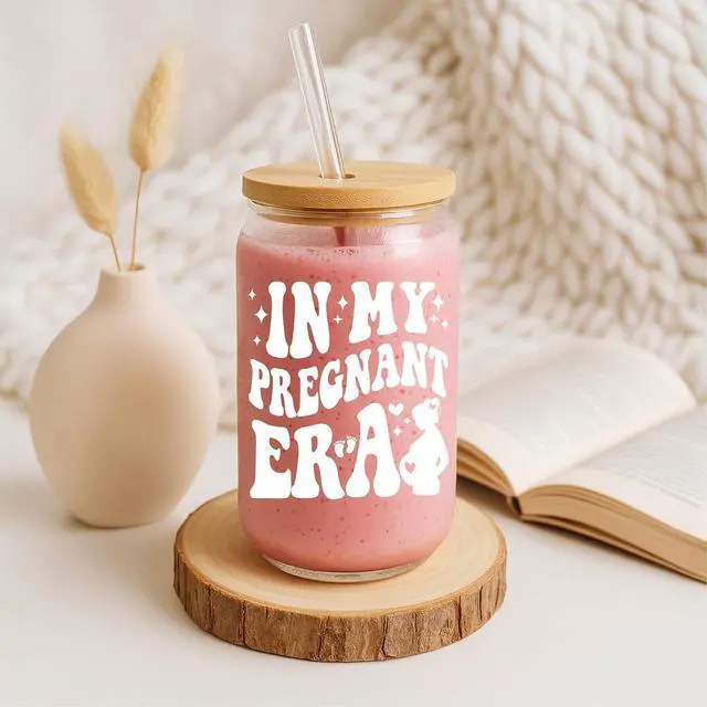 Alt view image 5 of 7 - Mom to Be Gift, Pregnancy Mommy Mama Mother Soon to Be Baby Shower Maternity Mothers Day Gifts for Expecting Pregnant Women First 1st Time Future Mom, Push Presents Essentials Stuff Things, Glass Cup