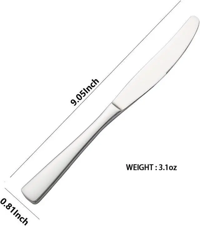 Alt view image 2 of 7 - Butter Knife,Dinner Knife,Stainless Steel 4 Pieces Set knives