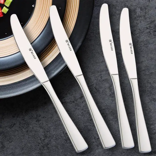 Alt view image 3 of 7 - Butter Knife,Dinner Knife,Stainless Steel 4 Pieces Set knives