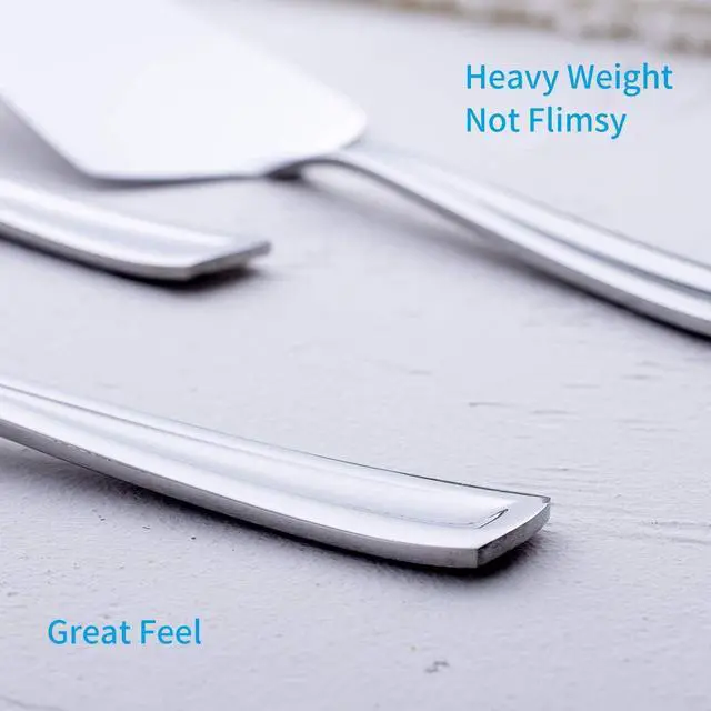 Alt view image 3 of 7 - GoGeiLi Pie Cake Server, 9.3-inch Stainless Steel Pizza Pastry Server Set of 3, Dishwasher Safe