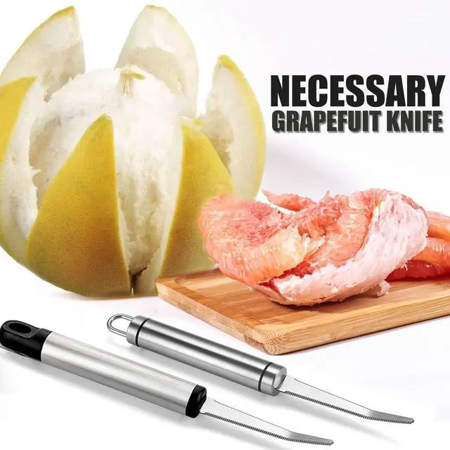 Alt view image 3 of 7 - Grapefruit Spoon Serrated Edge Knife Stainless Steel Fruit Knife Grapefruit Utensils Tool Dessert Spoons for Citrus Lemon Kiwi Melon Lime Pitaya Apple Fruit Puree