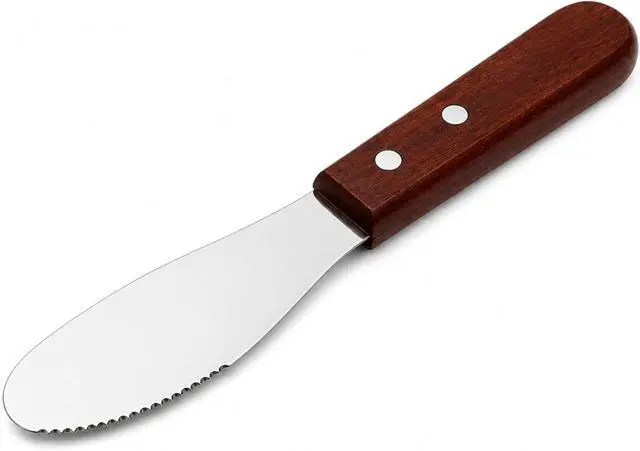 Alt view image 2 of 3 - Wide Stainless Steel Spreader Kitchen Knives for Sandwiches Butter Cheese