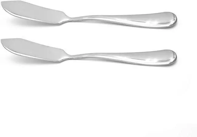 Main image of Stainless Steel Butter Knife, Set of 2, Butter Spreader, Breakfast Spreads,Cheese and Condiments