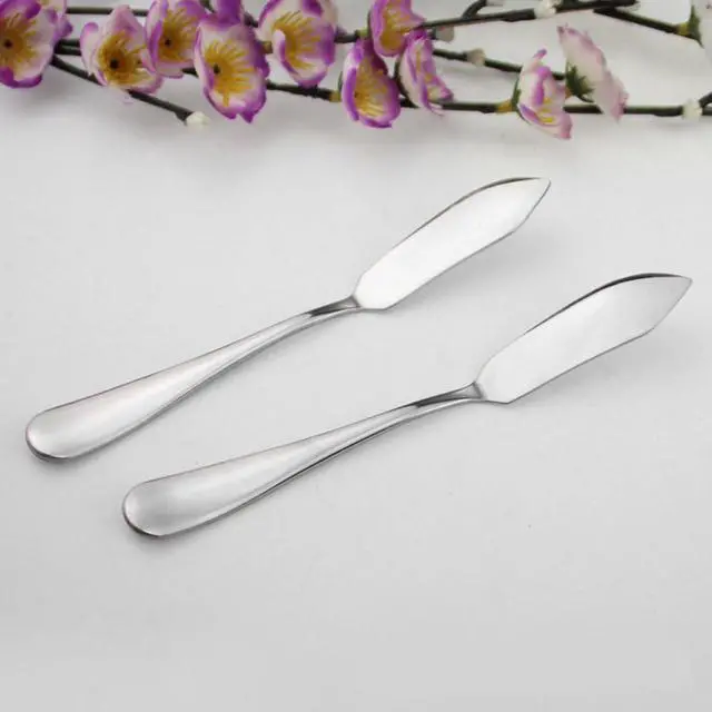Alt view image 4 of 5 - Stainless Steel Butter Knife, Set of 2, Butter Spreader, Breakfast Spreads,Cheese and Condiments