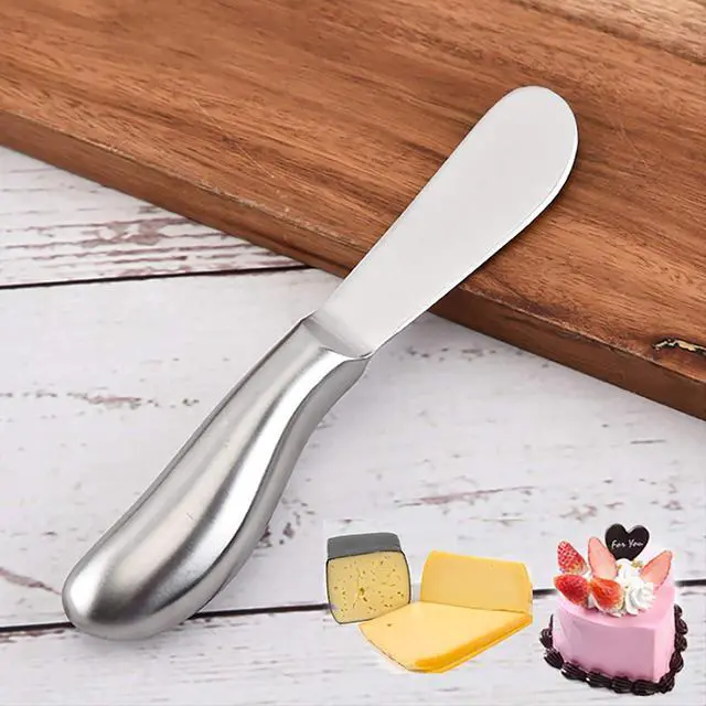 Alt view image 2 of 7 - VANRA Spreader Knife Set 4-Piece Butter Knife Stainless Steel Cheese Knife Set Small Bread Cream Knives 5.3-inch