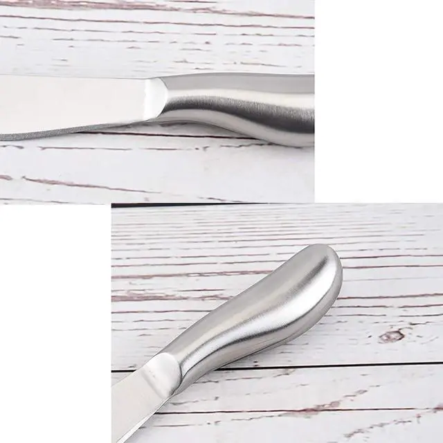 Alt view image 7 of 7 - VANRA Spreader Knife Set 4-Piece Butter Knife Stainless Steel Cheese Knife Set Small Bread Cream Knives 5.3-inch