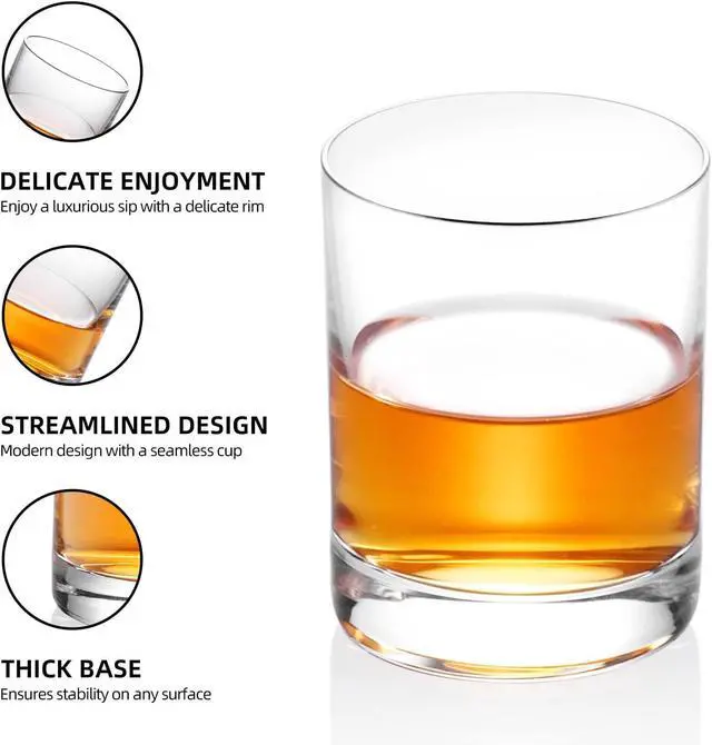 Alt view image 4 of 6 - KAMMAK Shot Glasses Set of 2, Clear Espresso Shot Glass with Heavy Base