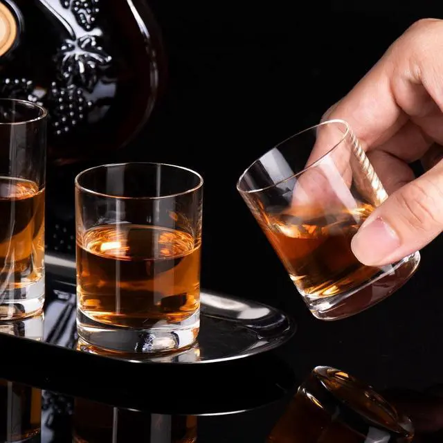 Alt view image 6 of 6 - KAMMAK Shot Glasses Set of 2, Clear Espresso Shot Glass with Heavy Base