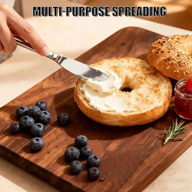 Alt view image 4 of 7 - Butter Knife, Stainless Steel Set of 4,6.5 Inch for Easy Serving