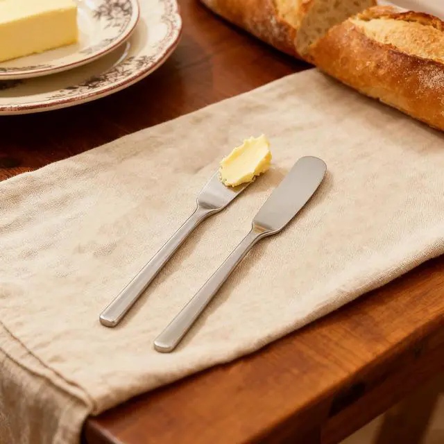Alt view image 7 of 7 - Butter Knife, Stainless Steel Set of 4,6.5 Inch for Easy Serving