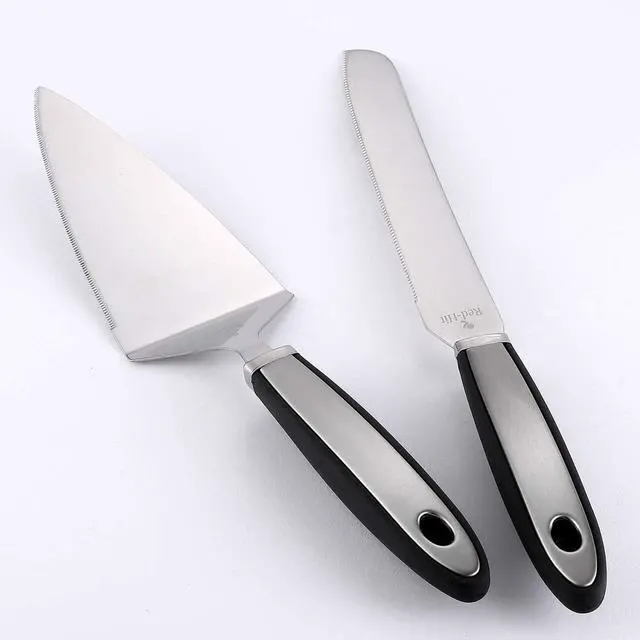 Alt view image 4 of 7 - Cake Cutting Set for Wedding Cake Knife and Server Set, Cake Cutter and Pie Spatula, Cake Server and Knife Set of 2