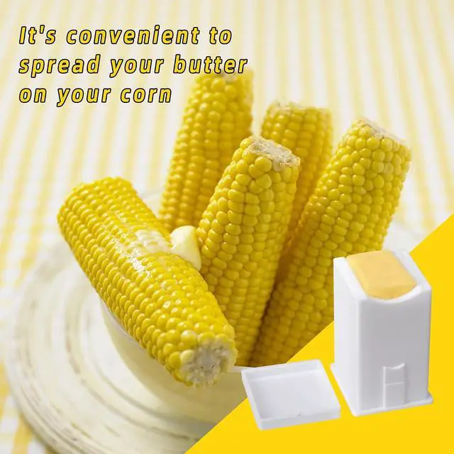 Alt view image 5 of 7 - codree 3 PCS Butter Spreader Dispenser-Corn Butter Holder with Built-In Cover-Spreads Butter Dispenser on Waffles Toast Pancakes Bagels