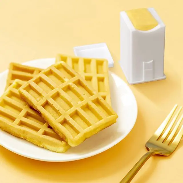 Alt view image 7 of 7 - codree 3 PCS Butter Spreader Dispenser-Corn Butter Holder with Built-In Cover-Spreads Butter Dispenser on Waffles Toast Pancakes Bagels