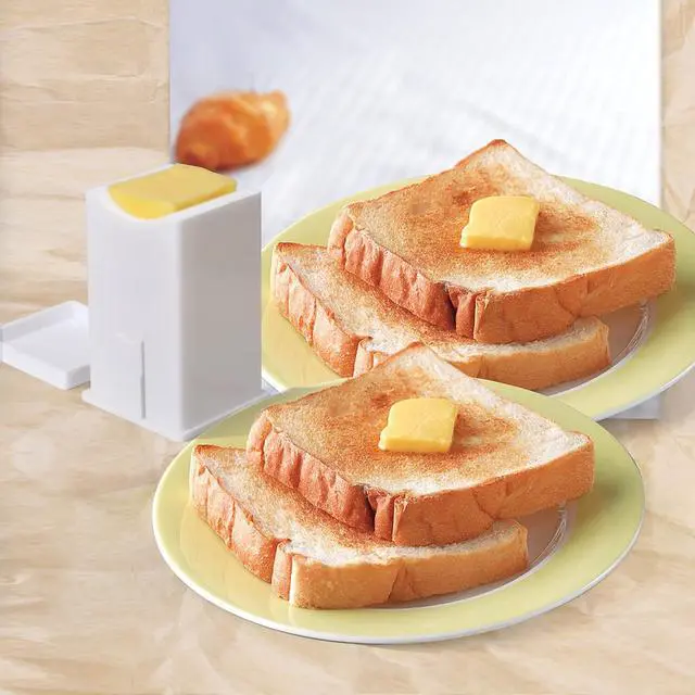 Alt view image 6 of 7 - codree 3 PCS Butter Spreader Dispenser-Corn Butter Holder with Built-In Cover-Spreads Butter Dispenser on Waffles Toast Pancakes Bagels