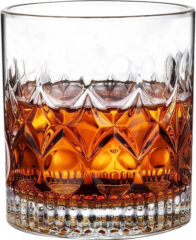 Alt view image 4 of 7 - PARACITY Whiskey Glasses Set of 2, Old Fashioned Rocks Cocktail Glasses